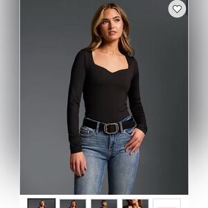 NWOT Buckle Black Label Shaping & Smoothing Black long sleeve shirt size small